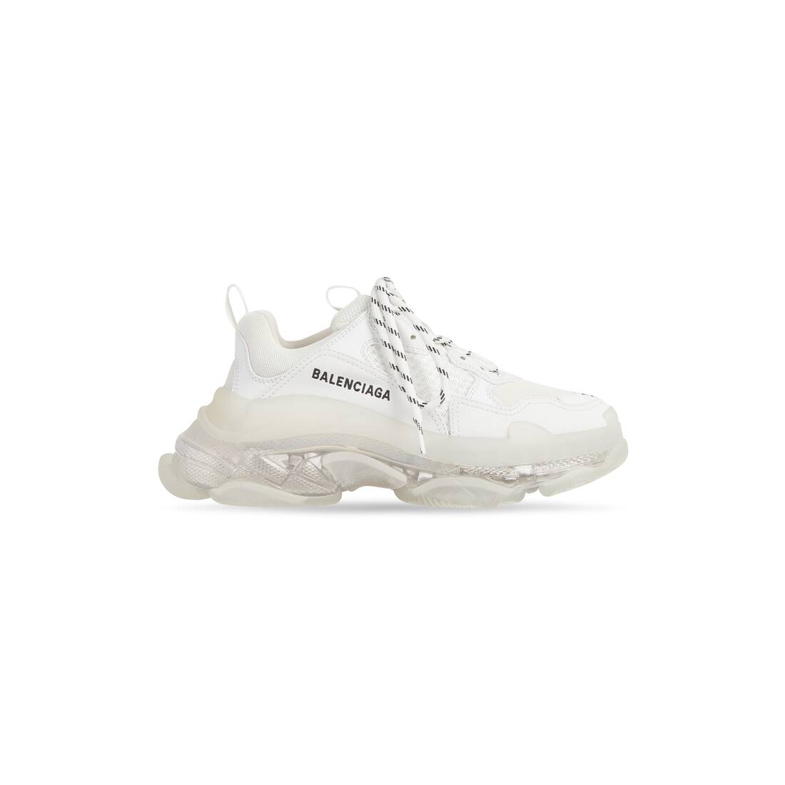 Women’s Triple S Clear Sole Sneaker  in White - Image 1